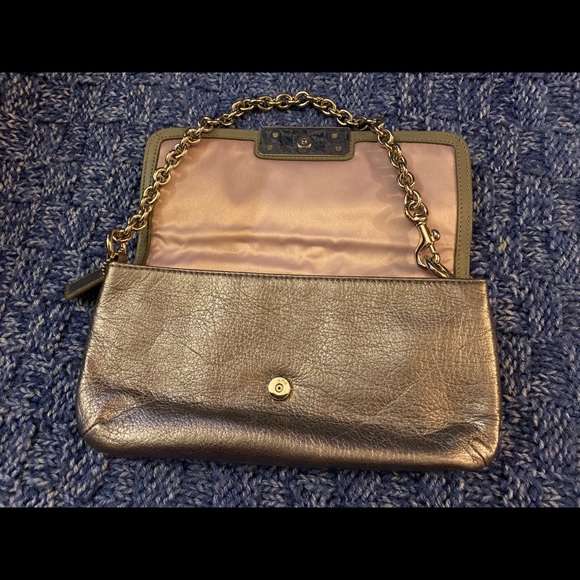 Coach Gunmetal Clutch - Picture 3 of 5